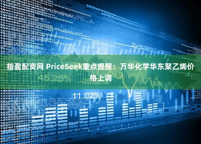 指盈配资网 PriceSeek重点提醒:万华化学华东聚乙烯价格上调